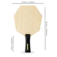 thumbnail image 3 of Portable Table Tennis Racket Base Hexagon Table Tennis Racket Bottom Plate Portable Table Tennis Racket Bat Enduring, 3 of 9