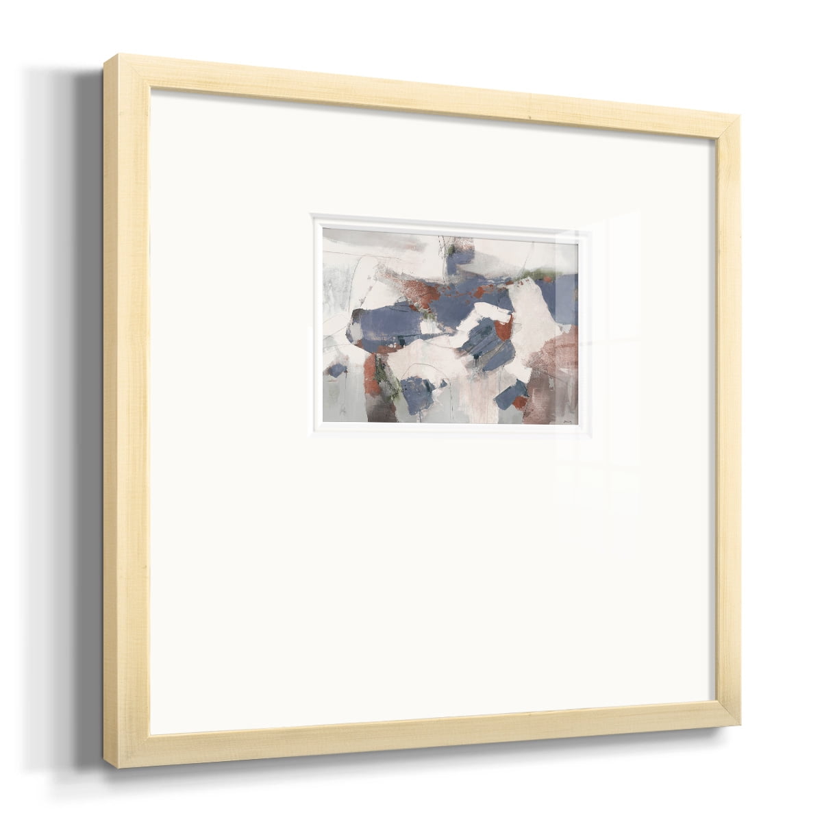 Blue Abstract-Premium Framed Print