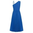 thumbnail image 4 of BLVB Women's Summer Long Dress Solid Color Cut out Sleeveless High Waist A-Line Flowy Formal Party Midi Dresses, 4 of 9