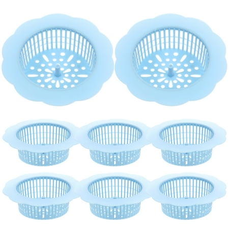 

8Pcs Hair Drain Covers Bathroom Drain Filters Reusable Sink Filters Anti-Blocking Filter Covers for Kitchen