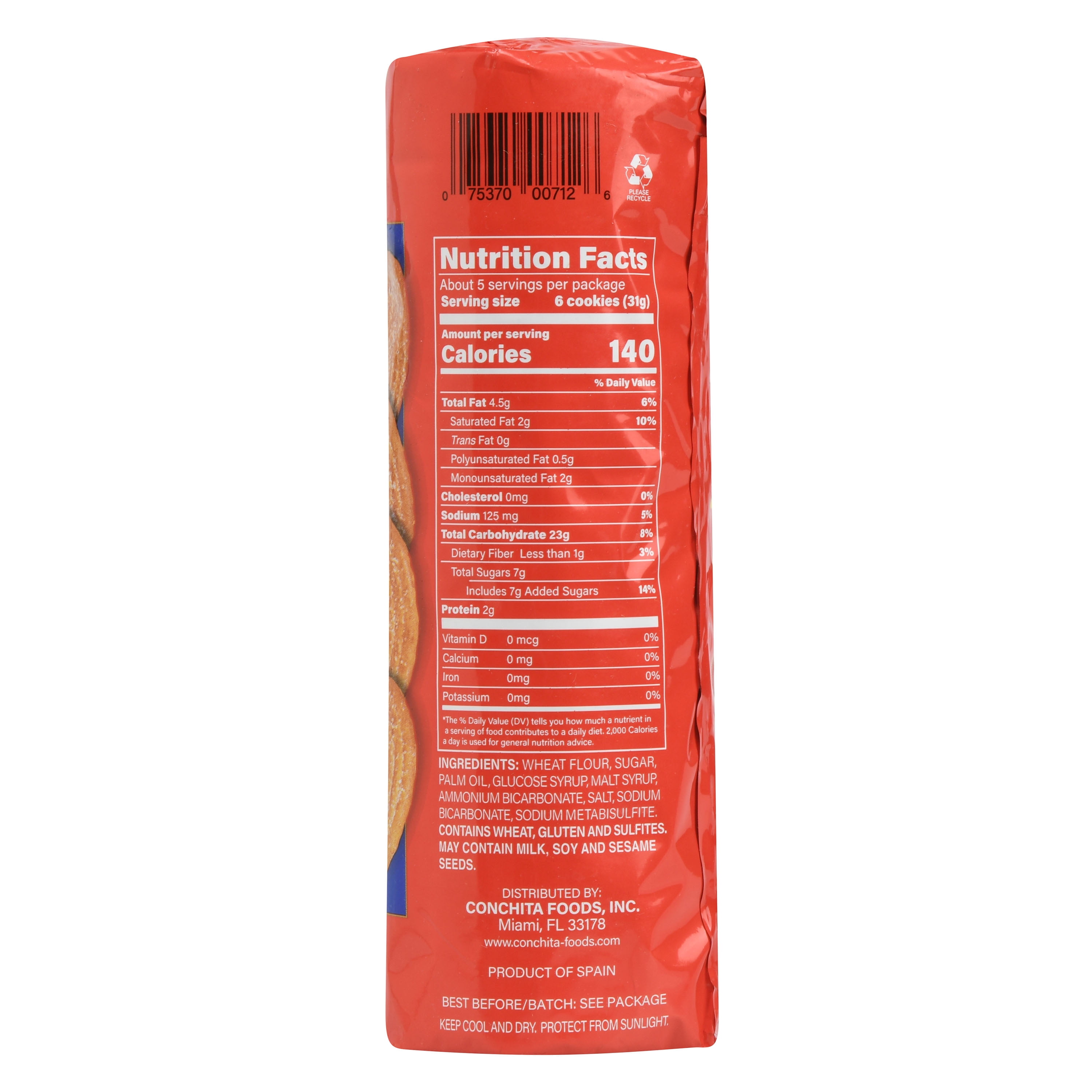 Conchita Palmeritas Crisp Cookies, 5.82 oz