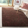 thumbnail image 2 of SAFAVIEH Soho Trinity Floral Area Rug, Chocolate/Red, 2' x 3', 2 of 8