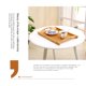 thumbnail image 5 of Bandeja grande de bambú con asas, rectangular, de madera, para desayuno, cena, bandeja decorativa para café y té, ideal para sala de estar, dormitorio, cocina, mesa de comedor al aire libre., 5 of 8