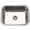 Stainless Steel, variant on Houzer Elite 24 in Stainless Steel Undermount Single Bowl Kitchen Sink with Strainer - ES-2408-1