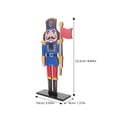 thumbnail image 2 of FRCOLOR Nutcracker Soldier Adornment Wood Nutcracker Figure For Christmas Decoration Household Decoration Table Centerpiece Holiday Figure, 2 of 7