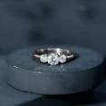 thumbnail image 4 of Rosec Jewels - Lab Diamond 3 Stone Engagement Ring - Past Present Future Ring - EF-VS Grade, 10K White Gold, US 10.50, 4 of 9