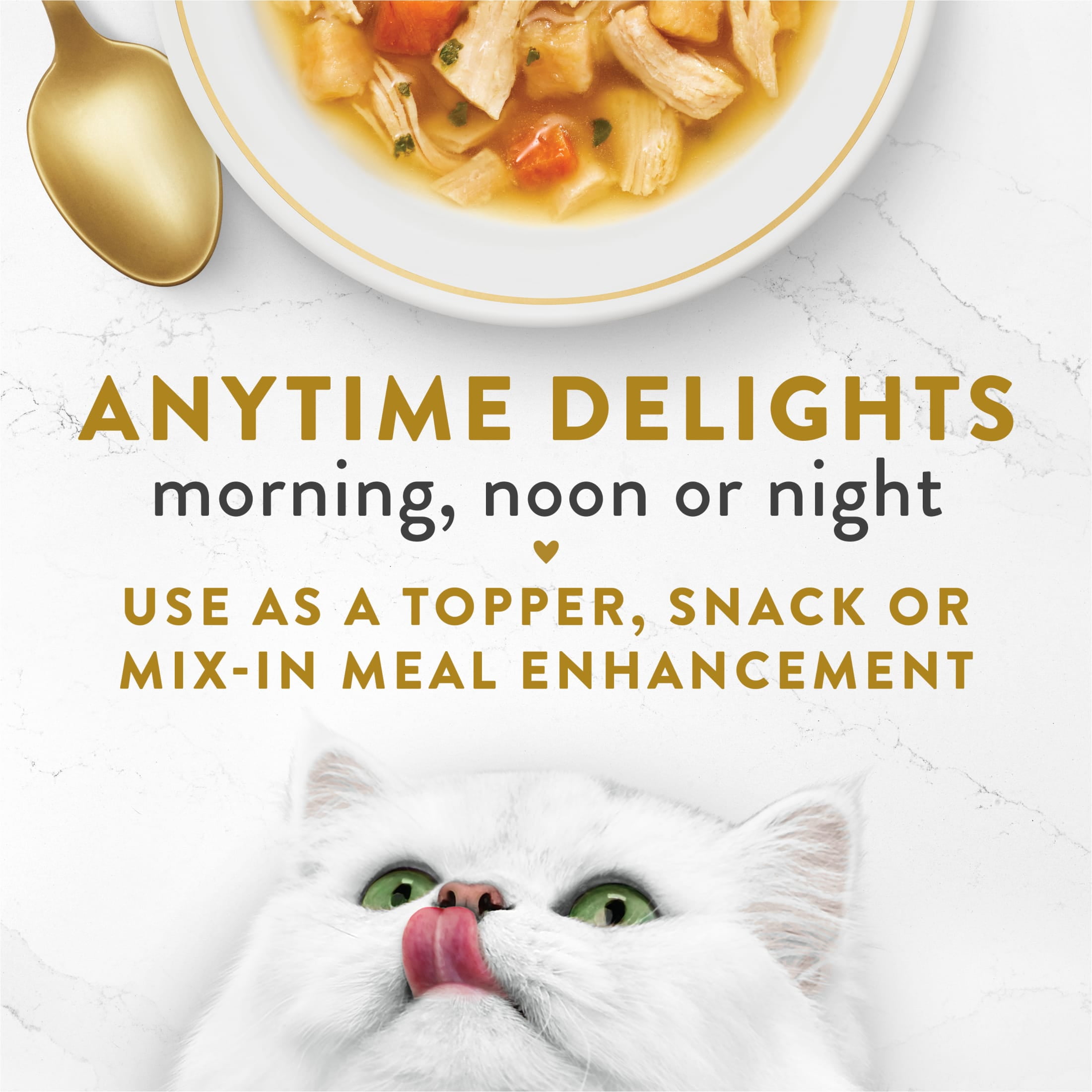 (16 pack) Purina Fancy Feast Broths, Wet Cat Food, Chicken & Veggies, 1.4 oz Pouch