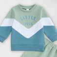 thumbnail image 7 of Linfrsh Baby Boy Fall Clothes Long Sleeve Round Neck Letter Print Sweatshirt Top Long Pants Cute Toddler Winter Outfits, 7 of 7
