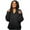 Black, variant on Lindreshi Winter Coats for Women Medium Women's Pullover Puffer Jacket Quilted Lightweight Sleeve Cotton Uniform Solid Color Casual Winter Warm Hoodie Padded Coat with Pocket
