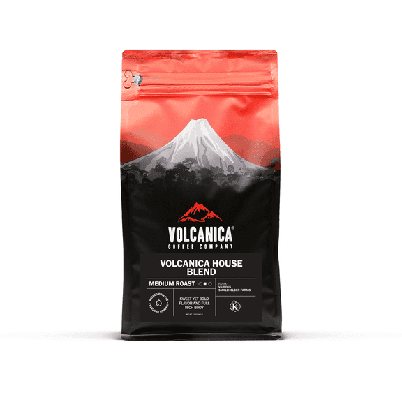 Volcanica House Blend Coffee, Ground, Fresh Roasted, 16 oz