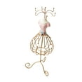 thumbnail image 2 of Soporte para Collares de Joyería de Princesa, Soporte para Collares, Estante de Almacenamiento de Collares de Resina de Metal con Diseño Artístico Sim Rosa, 2 of 8