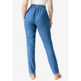thumbnail image 2 of Roaman's Women's Plus Size Tall Plus Size Easy-Wear Straight Leg Jean, 2 of 5