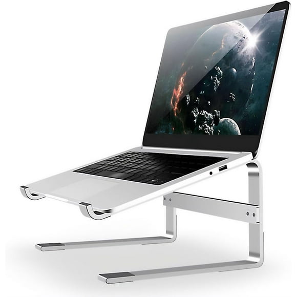 UTAH-Laptop Stand Tall - Riser 10 to 18 inches - Ventilated Laptop Holder Universal - Stand for Desk Compatible with MacBook, Notebook, ASUS and More - Incl. Tools - Aluminum