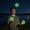 Green, variant on Glow in the Dark Rubber Juggling Ball, Multicolor Light Up Juggle Ball, Portable Training for Beginner