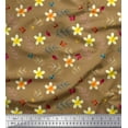 thumbnail image 1 of Soimoi Rayon Fabric Leaves,Butterfly & Plumeria Floral Print Fabric by The Yard 42 Inch Wide, 1 of 1