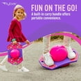 thumbnail image 3 of Flybar Pogo Trick Ball for Kids, Balance Bounce Board Toy, Textured Anti-Slip Deck For Secure Jumping, Indoor & Outdoor Toy For Boys & Girls, Supports Up To 160 Lbs, Includes Hand Pump, Unicorn, 3 of 7