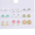 thumbnail image 6 of 6-9 Pairs Multiple Fashion Elegant Female Small Ear Stud Earrings Set Hypoallergenic Wedding Bridesmaid Jewelry Ear Studs Xmas, 6 of 6