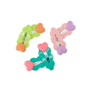 Claires Hair Snap Clips - Heart, 6pcs