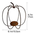 thumbnail image 3 of Iron Pumpkin Candle Metal Art Pumpkin Candle DecorRustic Vintage Iron Candle Indoor Outdoor Tabletop/Hanging Decor For Home Garden PatioHa, 3 of 8