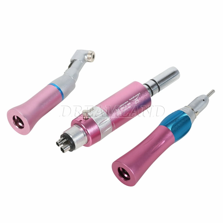 Dental Low-Speed Handpiece With Contra Angle & Straight Nosecone – E-Type 4-Hole Air Motor For Lab & Clinical Use 7 thumbnail image