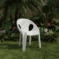thumbnail image 2 of Silla de Comedor de Plastico Blanca Reforzada Ligeras Pack de 4 Sillas Zebra, 2 of 9