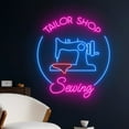 thumbnail image 2 of Handmadetneonsign Tailor Shop Sewing Led Sign, Tailor Neon Sign, Clothes Led Light, Clothing Neon, 2 of 5