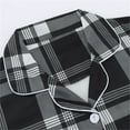 thumbnail image 4 of Xunmmm Pajamas Set for Womens 2 Piece Cotton Plaid Pjs Long Sleeve Sleepwear Soft Button Down Loungewear with Pockets, 4 of 7