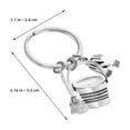 thumbnail image 2 of WHAMVOX 2pcs Broom Keychain Bag Pendant Decorative Metal Keyring Witch Broomstick Decor Cleaning Housekeeping Week Bulk Glove Keyring, 2 of 8