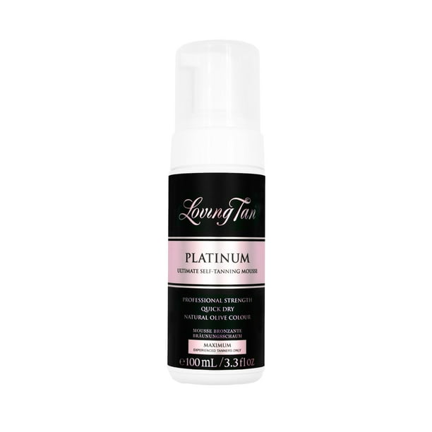 Espuma Sunless Tanner Loving Tan Platinum, color oscuro, 100 ml