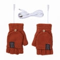 thumbnail image 3 of Guantes calefactores con carga USB, guantes de medio dedo con pantalla táctil, guantes de invierno cálidos con tapa para hombres y mujeres, 3 of 6