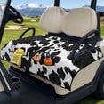 thumbnail image 3 of Whosucclay Cow-Patterned Golf Cart Seat Blanket, 4 Convenient Pockets Folding Golf Cart Seat Covers for Club Car 2 Person EZGO Yamaha Carts Portable, 3 of 9