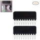 thumbnail image 2 of 2 soportes para sombreros con 10 clips de acero, plegables, con cierre de velcro, para viajes, portátiles, para secar sombreros, 2 of 8