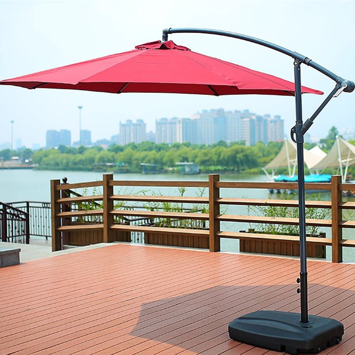 118x43 8rids Waterproof Sun Protection Outdoor Garden Patio Umbrella Cover Canopy Replacement Cover Top Cover Only Without Basket Walmart Com Walmart Com
