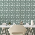 thumbnail image 3 of Ambesonne Green Peel & Stick Wallpaper for Home, Victorian, 13"x72", Pale Sage Green White, 3 of 6