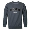 thumbnail image 1 of W Republic 564-368-HCH-02 Chandail en Molleton Col Rond pour Femmes Rider University Broncos Mom, Charbon Chiné - Moyen, 1 of 1