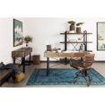 thumbnail image 3 of Foster Swivel Desk Chair Con Pana Brown Leather, 3 of 9