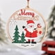 thumbnail image 4 of 1 colgante de madera para Navidad, diseño de Papá Noel, muñeco de nieve, alce, adorno para árbol de Navidad, decoración para el hogar, fiesta de Navidad, 4 of 5