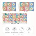 thumbnail image 2 of Yayeee Pillowcase Standard Size Set of 2 Satin Wrinkle Resistant Pillow Case, Pink Checkered Daisy, 2 of 8