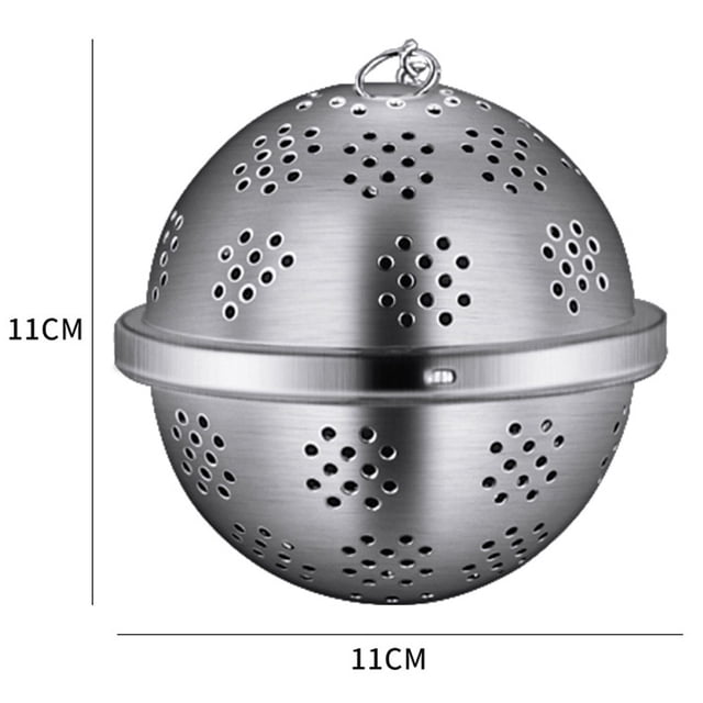 BUYISI Passoire à Boules Boules d'Assaisonnement avec Chaîne 1 Pcs Passoire Infuseur en Acier Inoxydable 304 Sans Rouille Boule d'Épices Filtre à Thé TTG