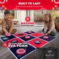 thumbnail image 4 of Swooc Games® - 2-in-1 Giant Vintage Checkers & Tic Tac Toe Game W/ Mat (3ft x 3ft) - 100% Machine-Washable Canvas - Giant Outdoor Games & Activities - Giant Games - Giant Board Game - Oversized Game, 4 of 7