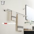 thumbnail image 4 of Double Towel Bar Matte Stainless Steel Bath Towel Rack for Bathroom Towel Holder Wall Mount Total Length TBLPB, 4 of 9