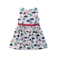 thumbnail image 2 of Vestido Beebay con estampado de dinosaurios y detalle de lazo, 4 años, 2 of 4