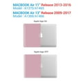 thumbnail image 4 of IBENZER Compatible with MacBook Air 11 Inch Case A1370 A1465, Hard Shell Case with Keyboard Cover & Screen Protector for Mac Air 11, Rose Gold, W-A11-MPK+1, 4 of 10