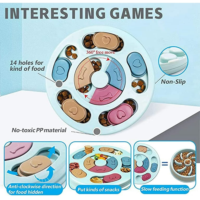  Hirolulu Dog Puzzle Toys Level 2, Slow Feeder Dog Bowls, Puzzle  Feeder for Dogs Mental Stimulation,Dog Treat Puzzle, Dog Enrichment Toys  for Large Medium Small Dogs,Puppy Toys : Pet Supplies