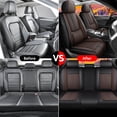 thumbnail image 6 of for FORD ESCAPE 2010 Car Seat Cover, Black and Brown Car Seat Covers, Faux Leather 5 Piece Full Set With a Headrest and Lumbar Support Suitable for All Seasons, Upgrade the Car's Interior, 6 of 8