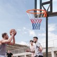 thumbnail image 3 of Topbuy 18" Standard Basketball Rim Replacement for Most Backboards Shock-absorbing Springs & Weather-resistant Net Orange, 3 of 9