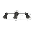 thumbnail image 2 of Industrial Wall Sconce Matte Black 3-Light Track Lighting Wall Mount, 2 of 4