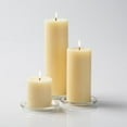 thumbnail image 3 of Set of 3 Richland Pillar Candles Ivory and 3 Glass Eastland Square Holders, 3 of 3