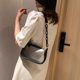 thumbnail image 5 of Moda mujer PVC transparente cadena hombro axilas bolsos pequeño bolso (negro) Likrtyny Para estrenar, 5 of 8