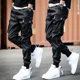 thumbnail image 3 of Pantalones negros tipo harén de otoño estilo hip hop para hombre, pantalones cargo para hombre, ropa blanca al por mayor, ropa técnica, algodón de alta calidad, baratos, 3 of 5